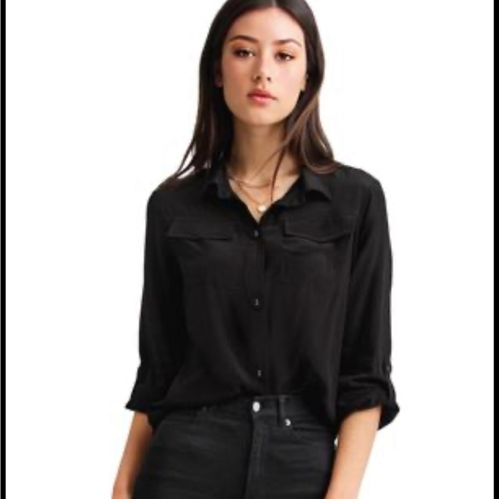 Black button up